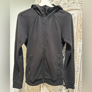 Vince Men's Black Zip-Up hoodie